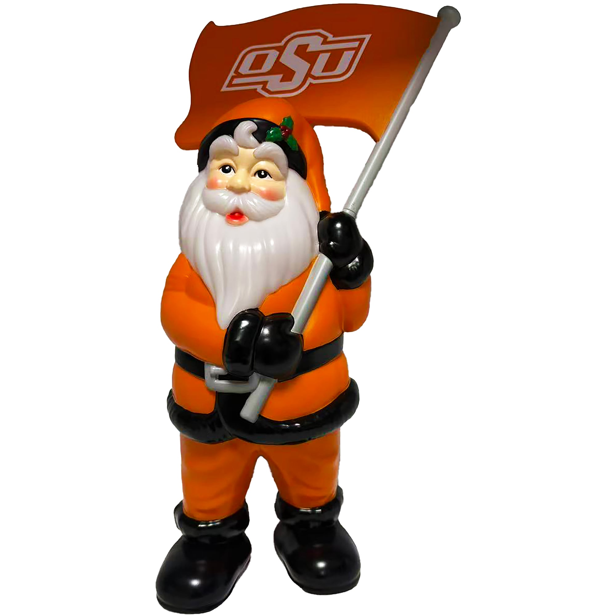 Oklahoma State Cowboys Santa's Workshop 20" Blow Mold Santa