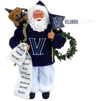 Villanova Wildcats 12" Proud Santa