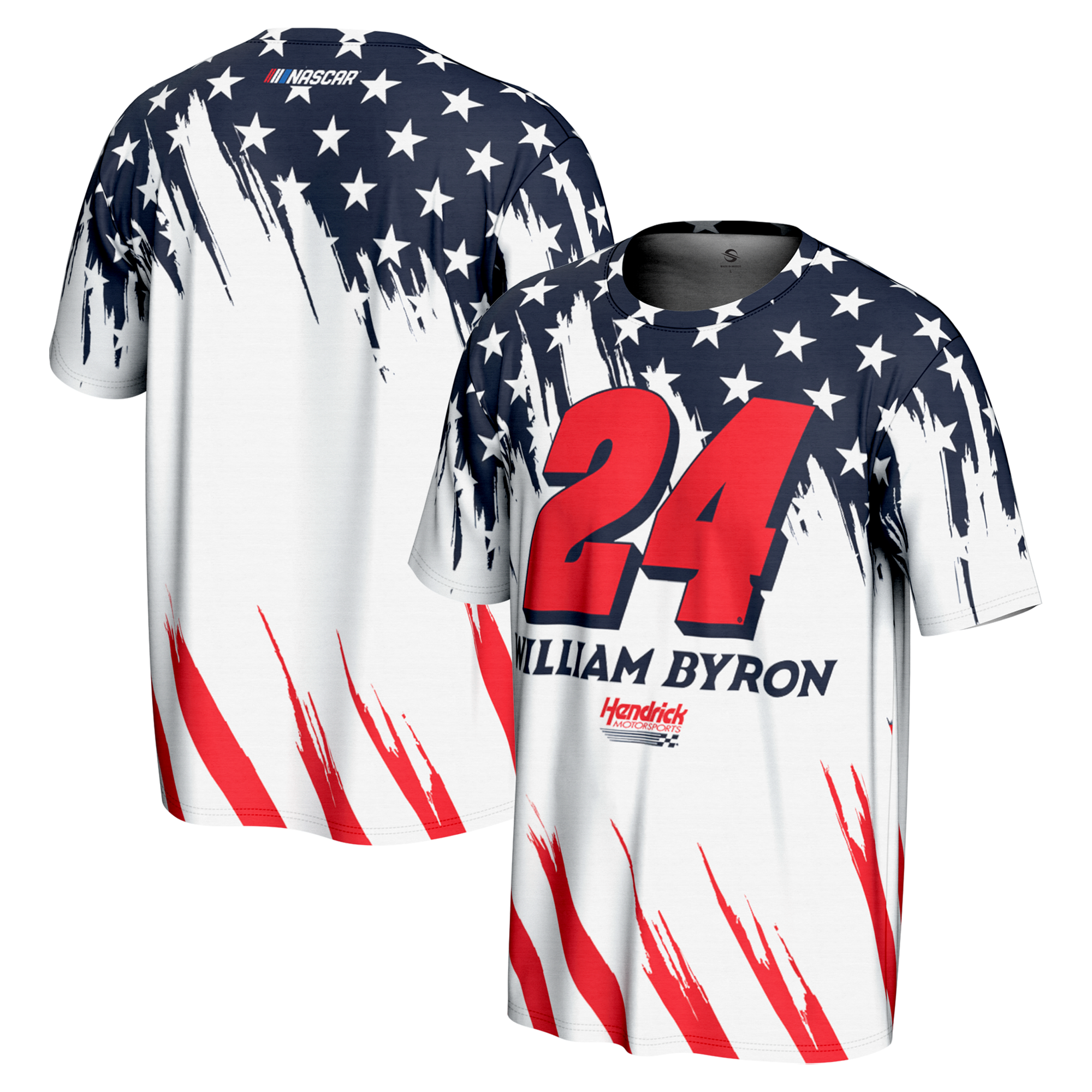 Men’s ProSphere White William Byron Americana T-Shirt Men’s ProSphere White William Byron Americana T-Shirt