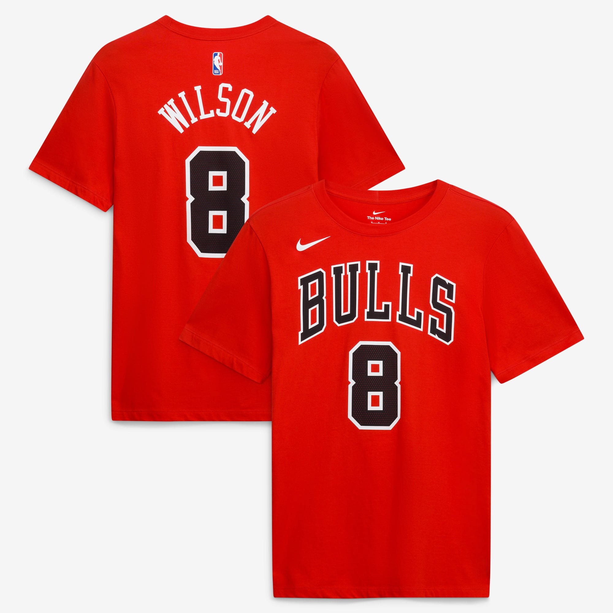 Unisex Nike Caleb Wilson Red Chicago Bulls Icon Edition Name & Number T-Shirt