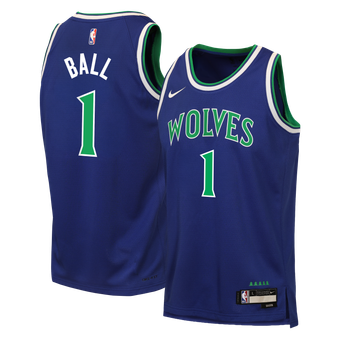Youth Nike LaMelo Ball Blue Minnesota Timberwolves Swingman Jersey - Icon Edition