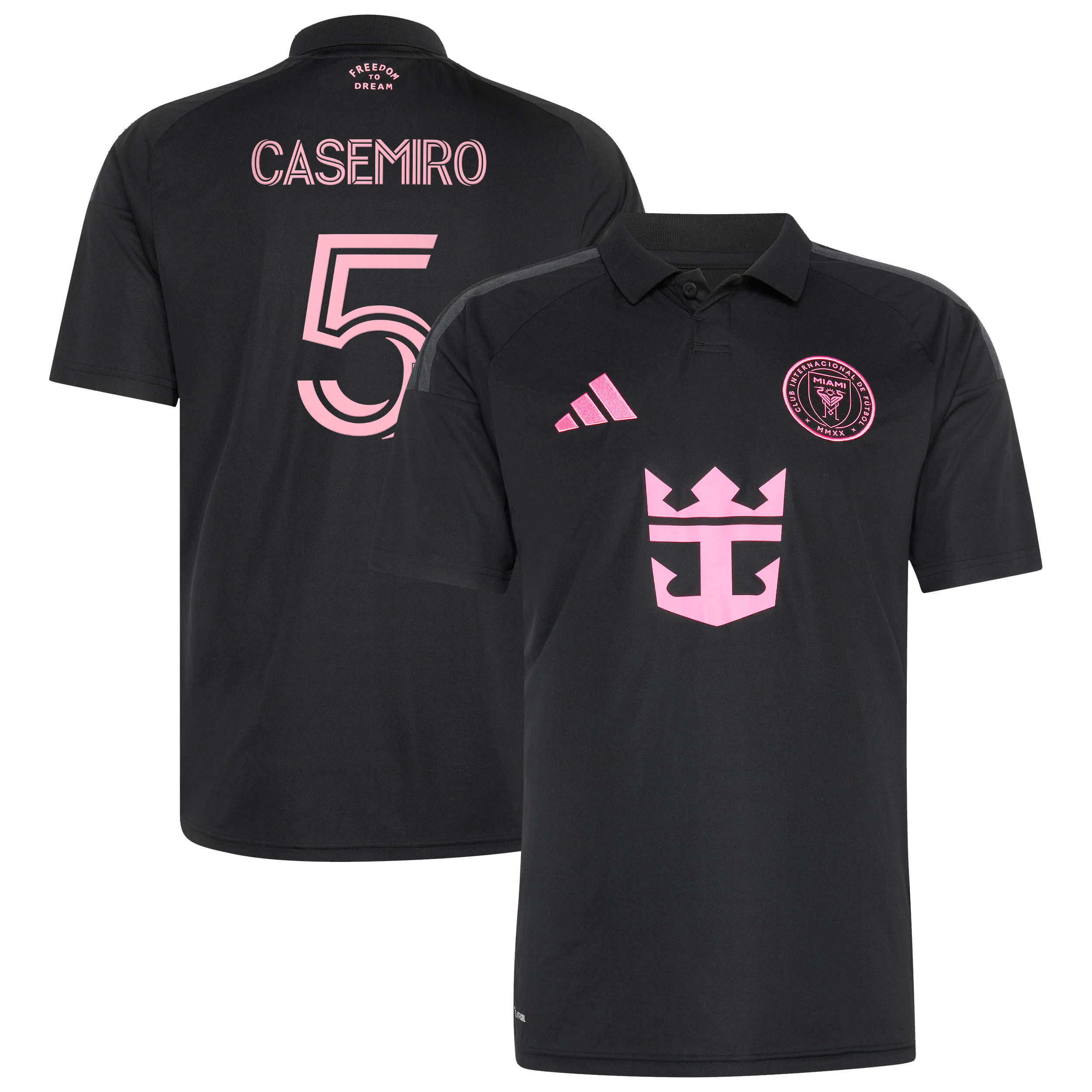 Men's adidas Casemiro Black Inter Miami CF 2026 Presagio Replica Jersey