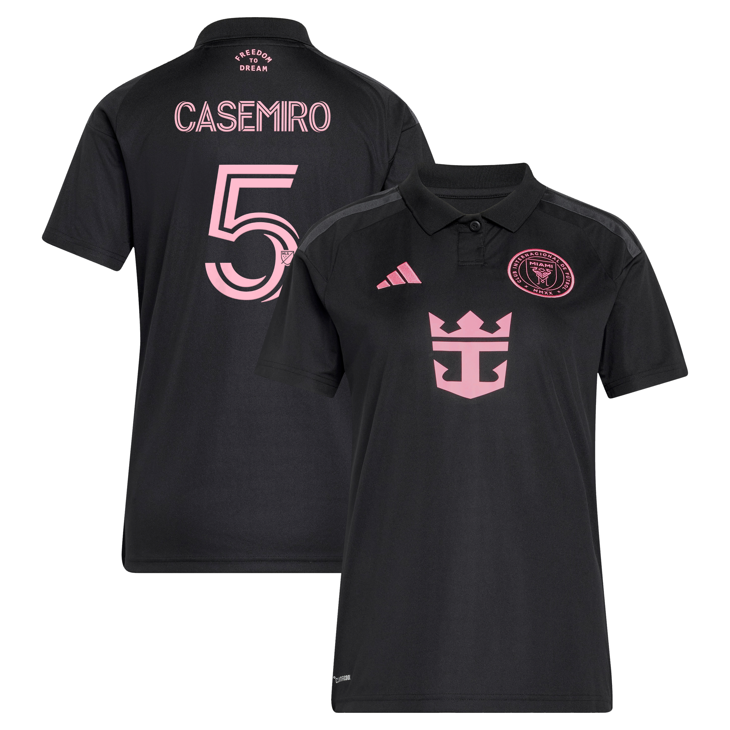 Women's adidas Casemiro Black Inter Miami CF 2026 Presagio Replica Jersey