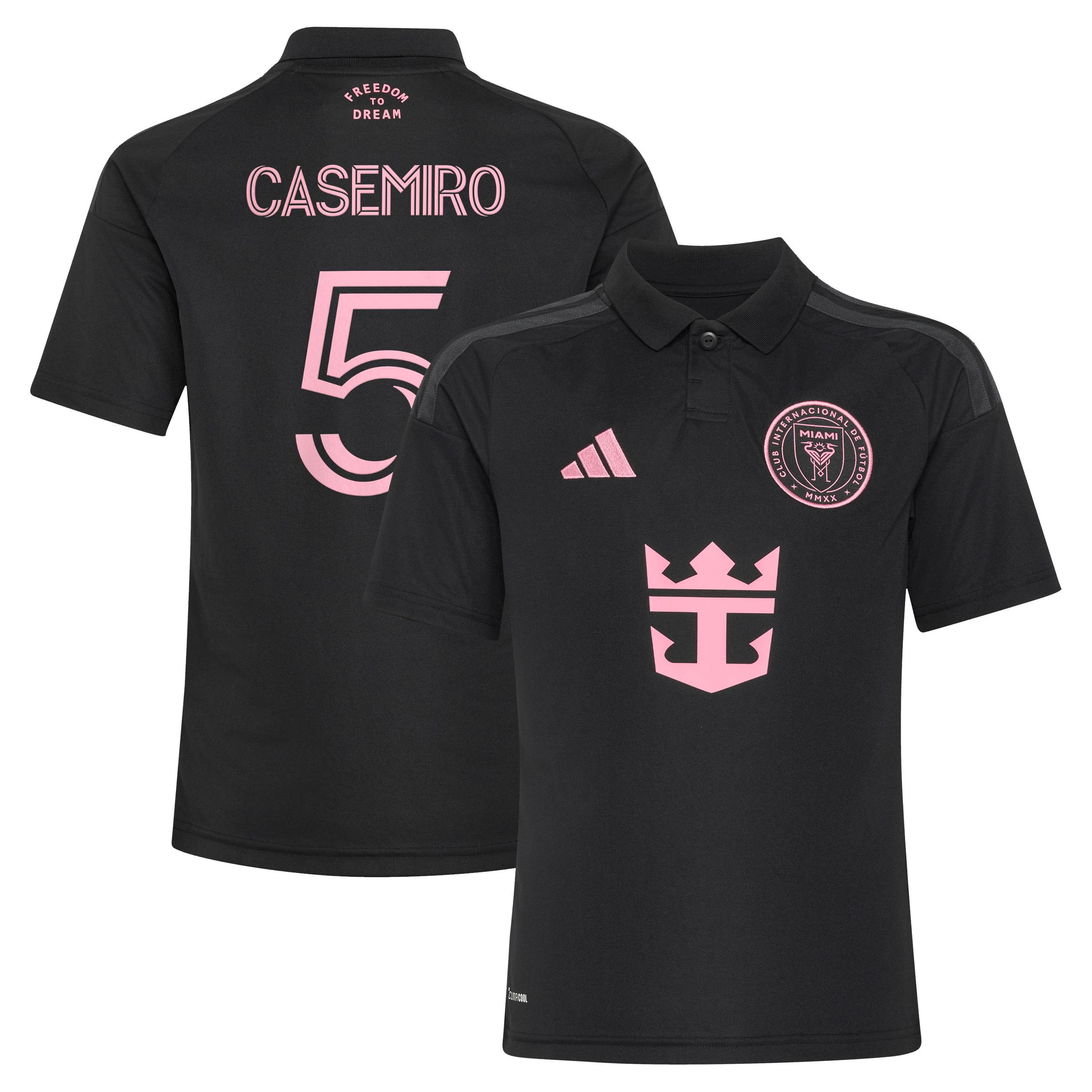 Youth adidas Casemiro Black Inter Miami CF 2026 Presagio Replica Jersey