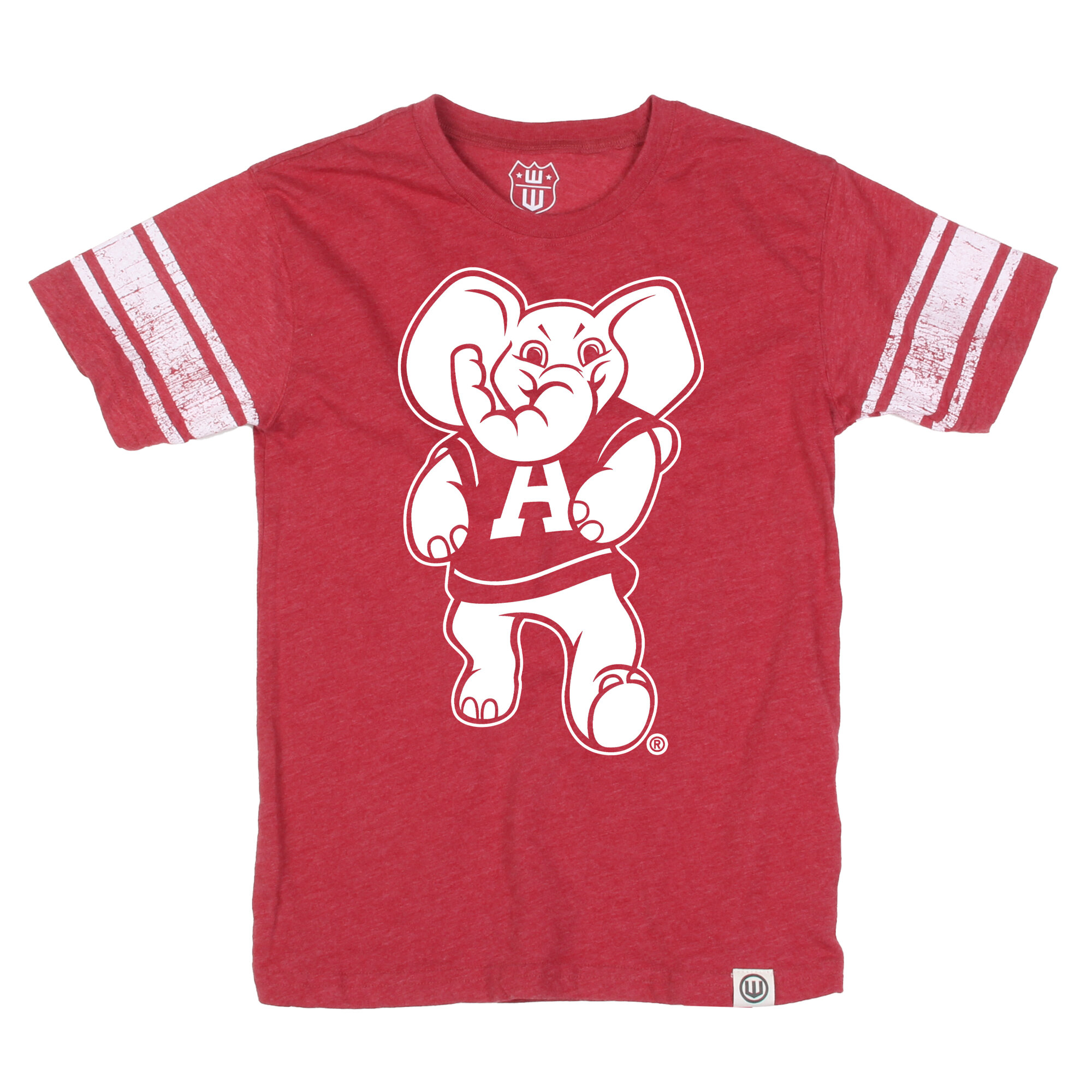 Youth Wes & Willy Crimson Alabama Crimson Tide Football Jersey T-Shirt
