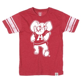 Youth Wes & Willy Crimson Alabama Crimson Tide Football Jersey T-Shirt