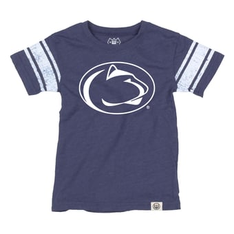 Youth Wes & Willy Navy Penn State Nittany Lions Football Jersey T-Shirt