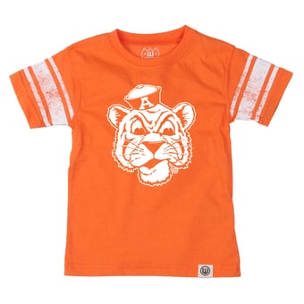 Youth Wes & Willy Orange Auburn Tigers Football Jersey T-Shirt