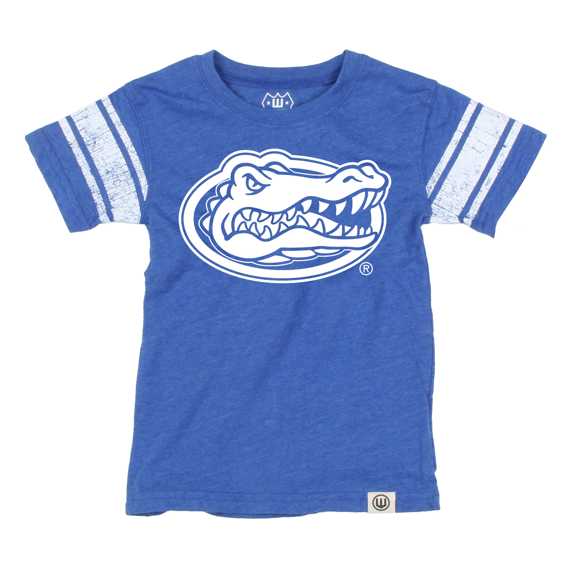 Youth Wes & Willy Royal Florida Gators Football Jersey T-Shirt