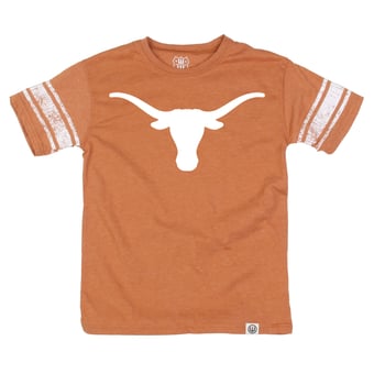 Youth Wes & Willy Texas Orange Texas Longhorns Football Jersey T-Shirt