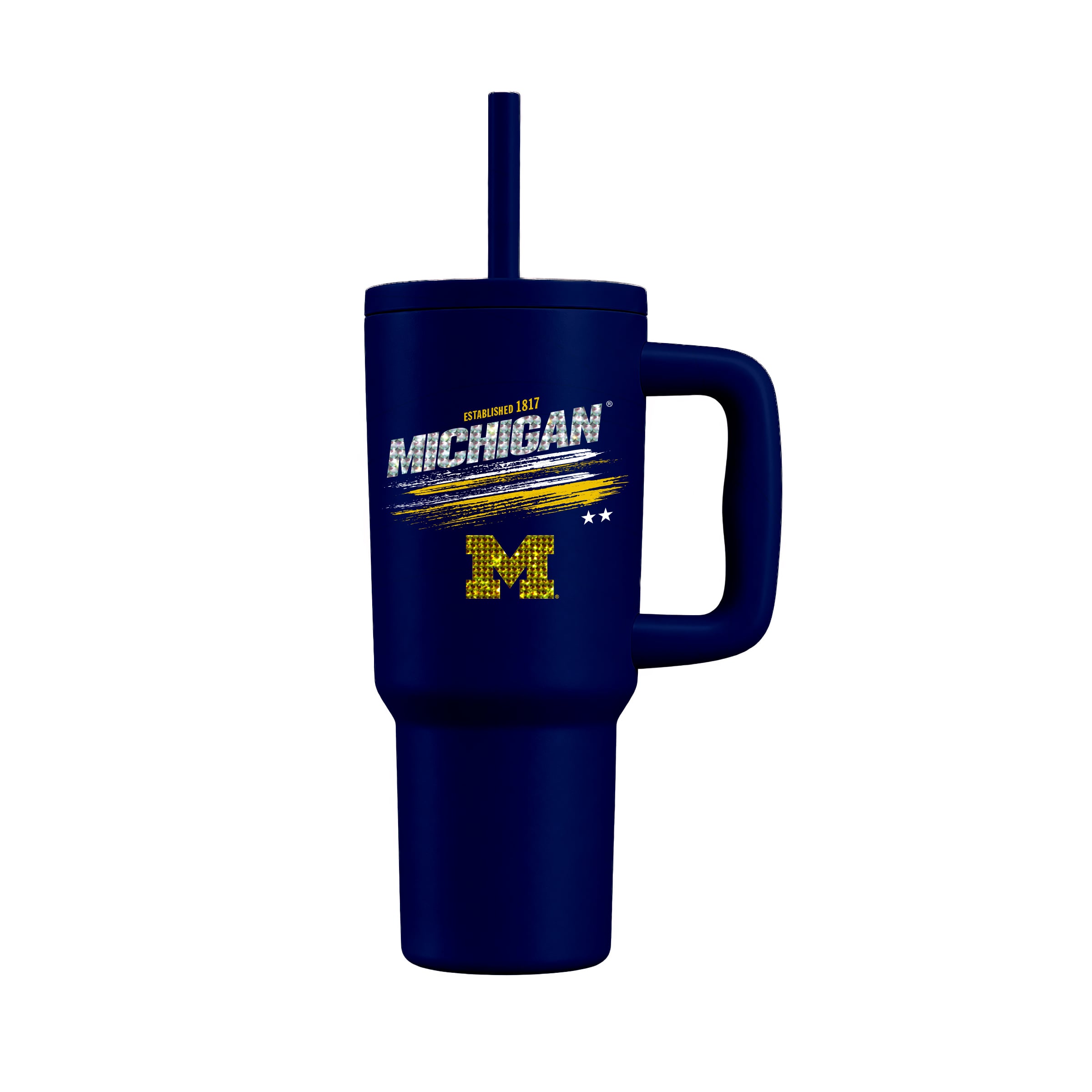 The Memory Company Michigan Wolverines 24oz. Bling Tumbler
