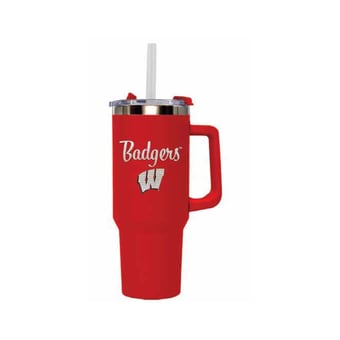 The Memory Company Wisconsin Badgers 40oz. Sport Bling Tumbler