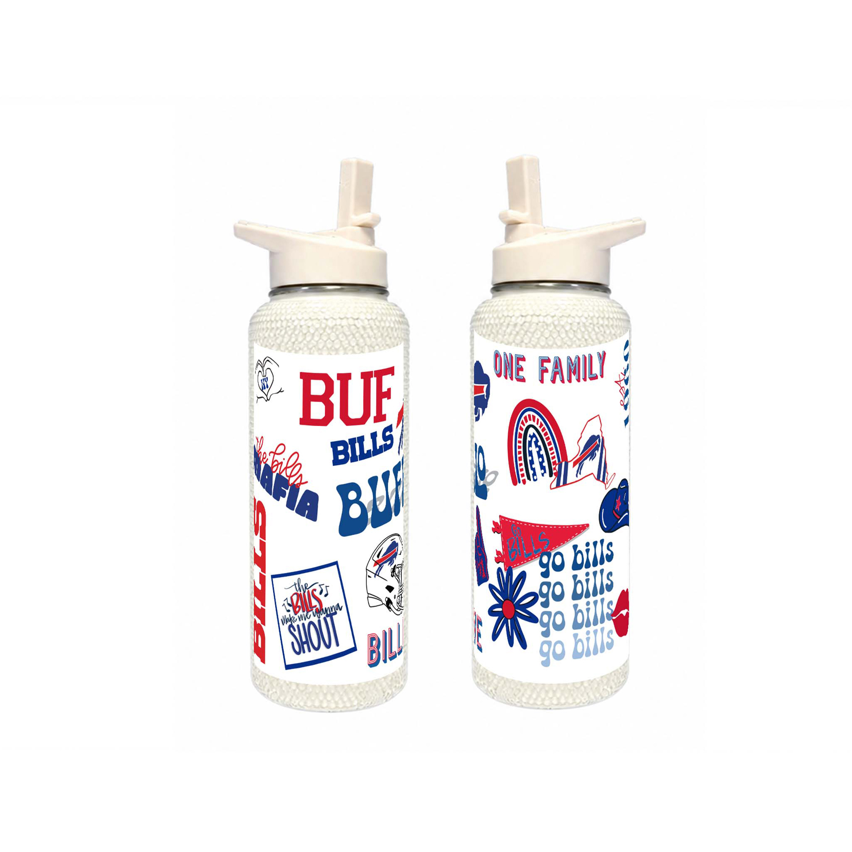 The Memory Company Buffalo Bills 34oz. Bling Quencher Bottle