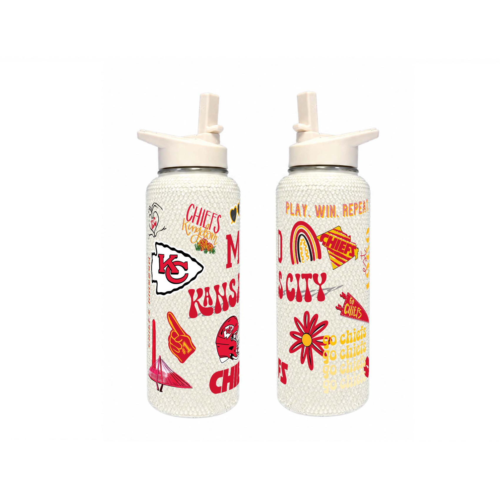 The Memory Company Kansas City Chiefs 34oz. Bling Quencher Bottle