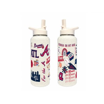 The Memory Company Atlanta Braves 34oz. Bling Quencher Bottle
