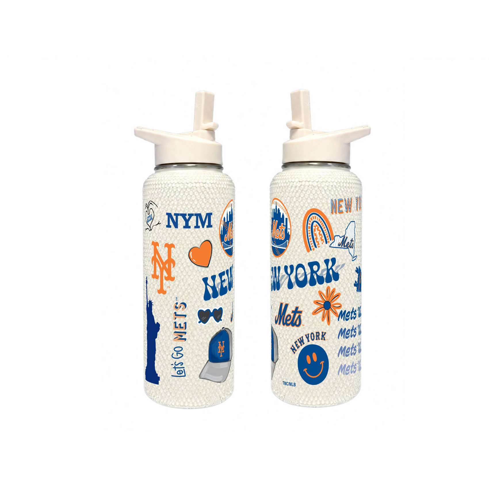 The Memory Company New York Mets 34oz. Bling Quencher Bottle