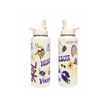 The Memory Company Minnesota Vikings 34oz. Bling Quencher Bottle