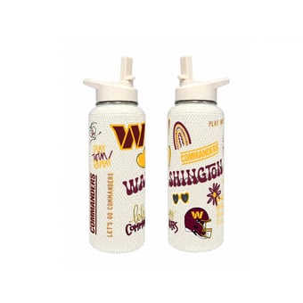 The Memory Company Washington Commanders 34oz. Bling Quencher Bottle