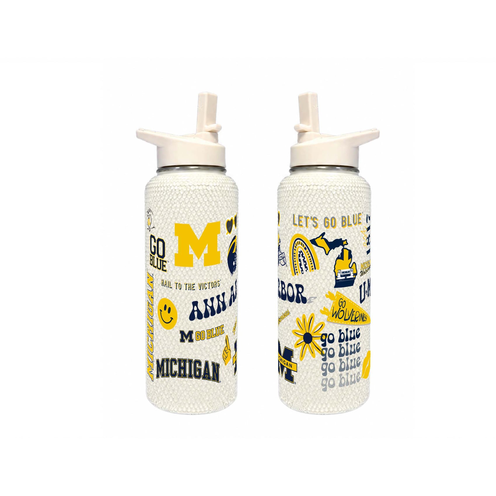 The Memory Company Michigan Wolverines 34oz. Bling Quencher Bottle