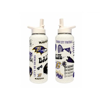 The Memory Company Baltimore Ravens 34oz. Bling Quencher Bottle