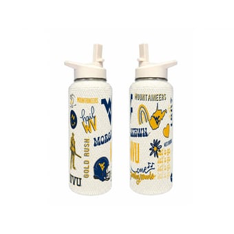 The Memory Company West Virginia Mountaineers 34oz. Bling Quencher Bottle