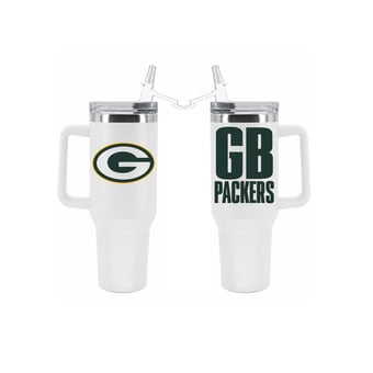 The Memory Company Green Bay Packers 40oz. Stainless Steel Tumbler with Flip Straw