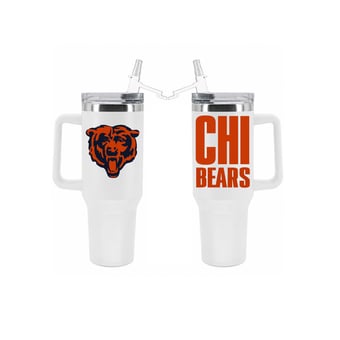The Memory Company Chicago Bears 40oz. Stainless Steel Tumbler with Flip Straw