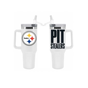The Memory Company Pittsburgh Steelers 40oz. Stainless Steel Tumbler with Flip Straw