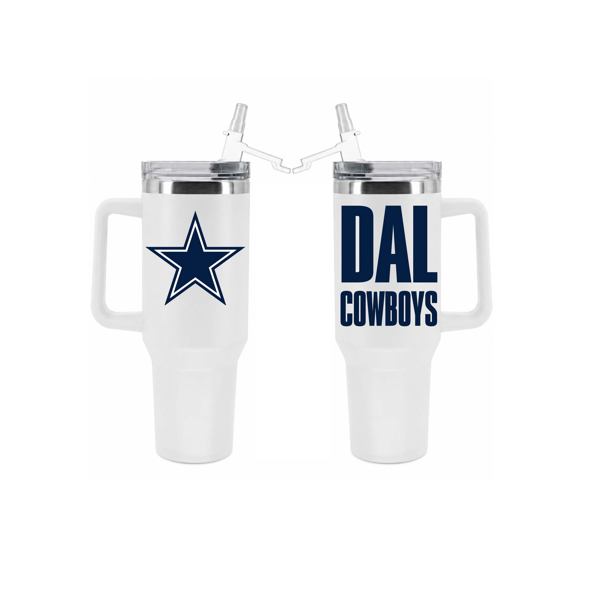 The Memory Company Dallas Cowboys 40oz. Stainless Steel Tumbler with Flip Straw