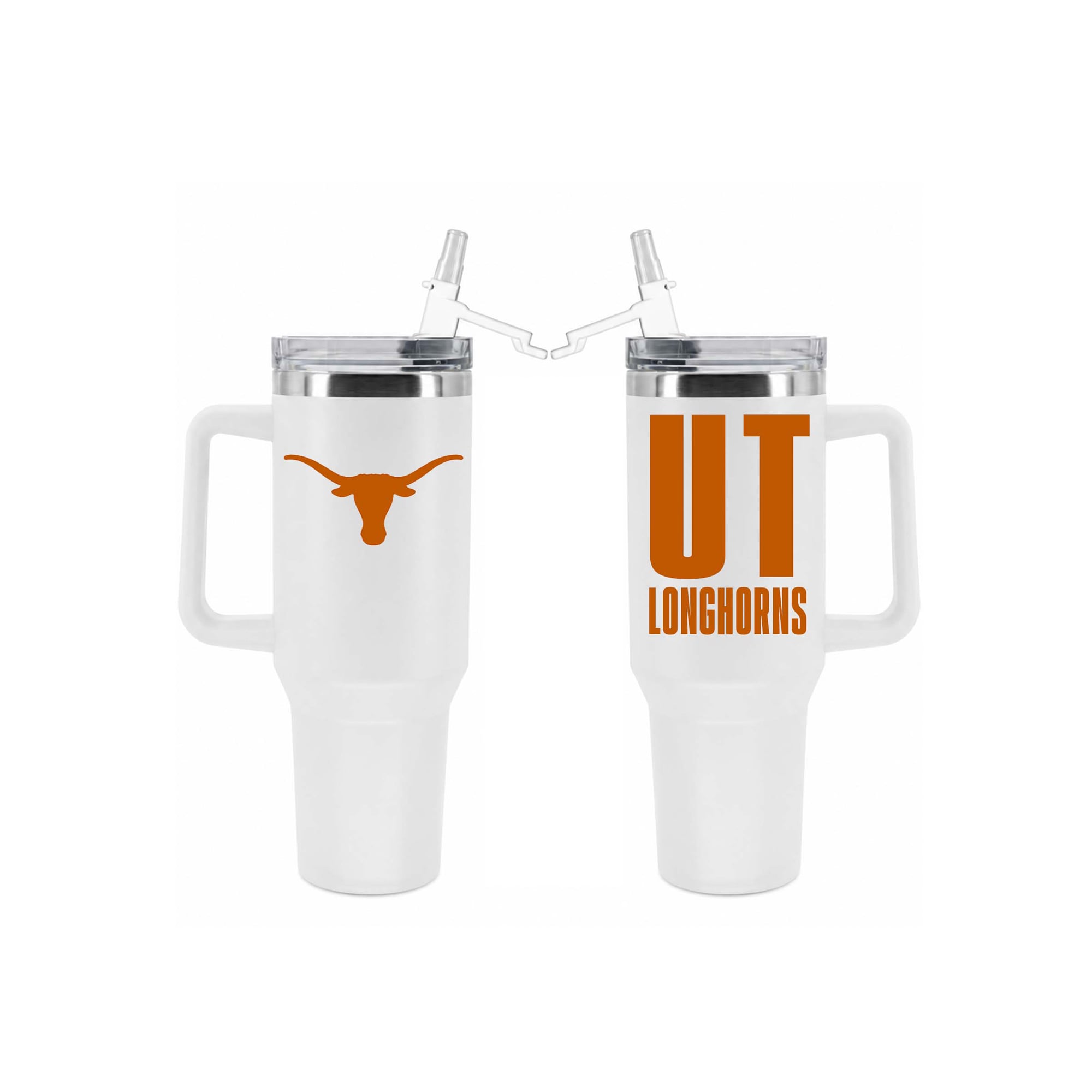 The Memory Company Texas Longhorns 40oz. Stainless Steel Tumbler with Flip Straw