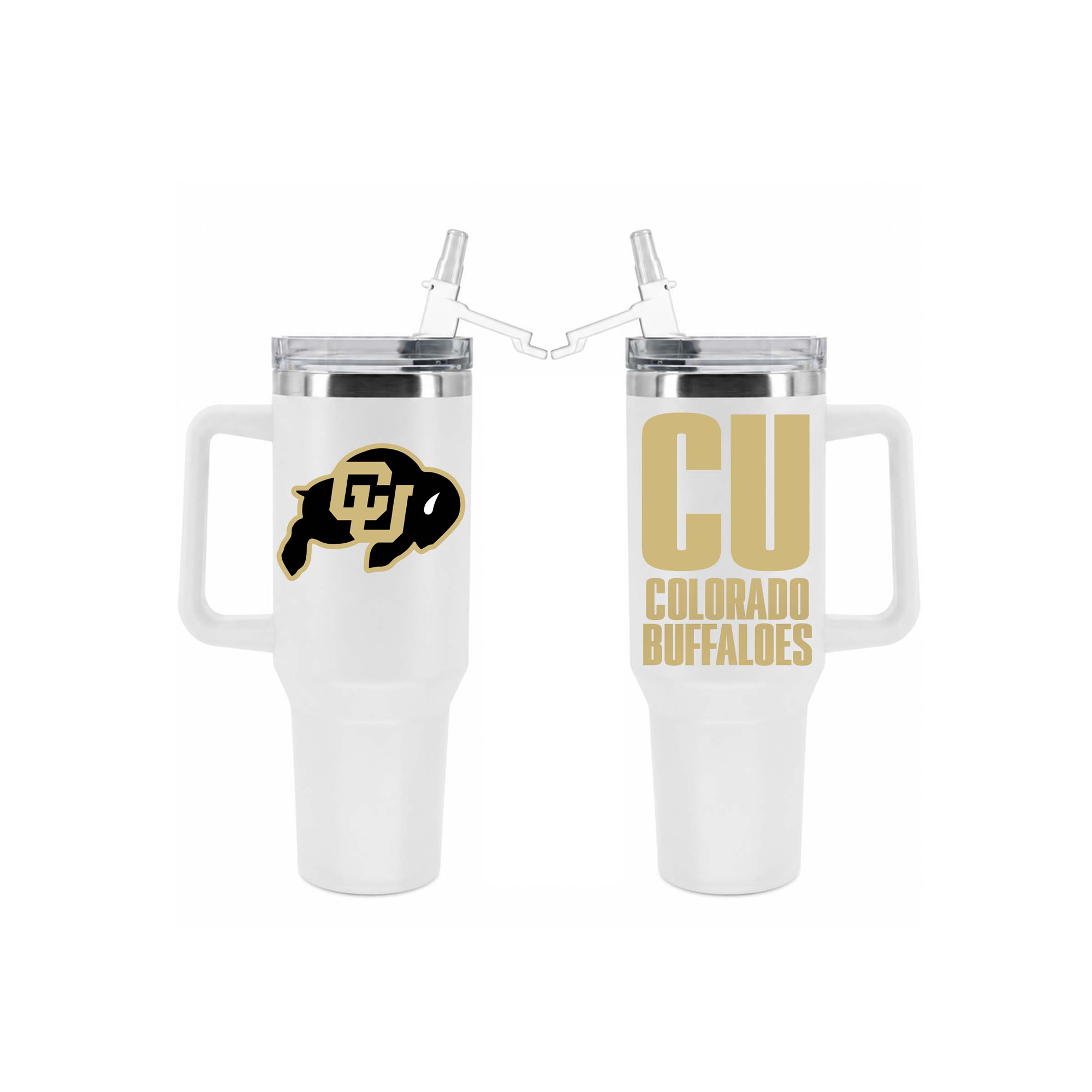 The Memory Company Colorado Buffaloes 40oz. Stainless Steel Tumbler with Flip Straw