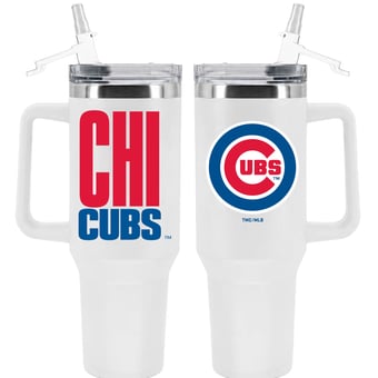 The Memory Company Chicago Cubs 40oz. Stainless Steel Tumbler with Flip Straw