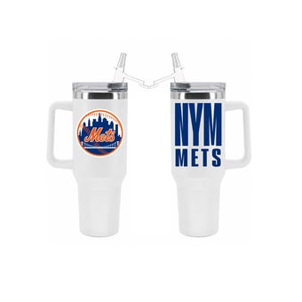 The Memory Company New York Mets 40oz. Stainless Steel Tumbler with Flip Straw