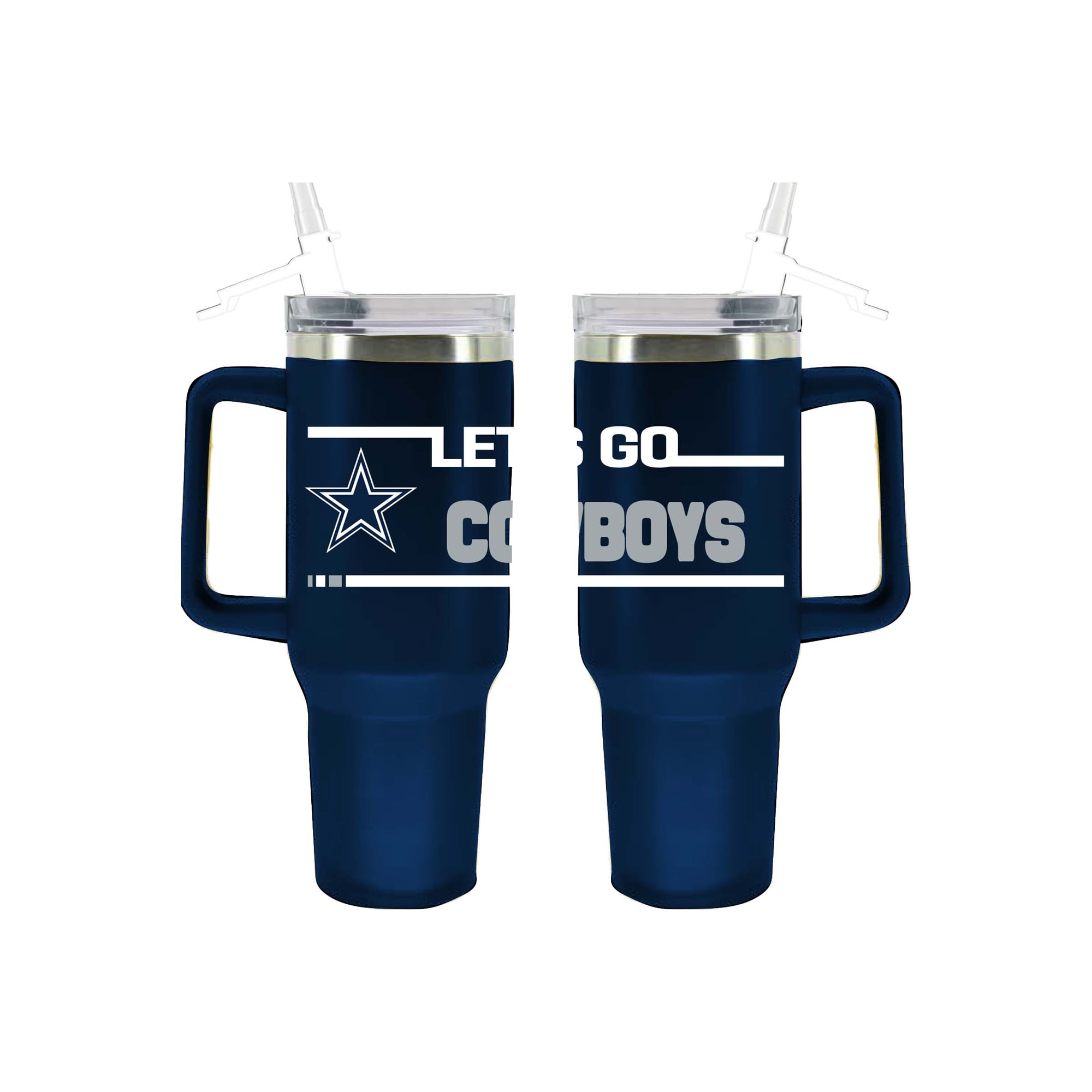 The Memory Company Dallas Cowboys 40oz. Stainless Steel Team Color Tumbler with Flip Straw