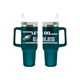 The Memory Company Philadelphia Eagles 40oz. Stainless Steel Team Color Tumbler with Flip Straw