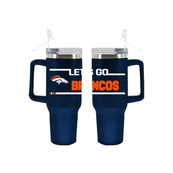 The Memory Company Denver Broncos 40oz. Stainless Steel Team Color Tumbler with Flip Straw