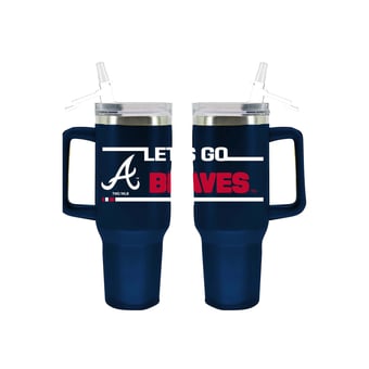 The Memory Company Atlanta Braves 40oz. Stainless Steel Team Color Tumbler with Flip Straw