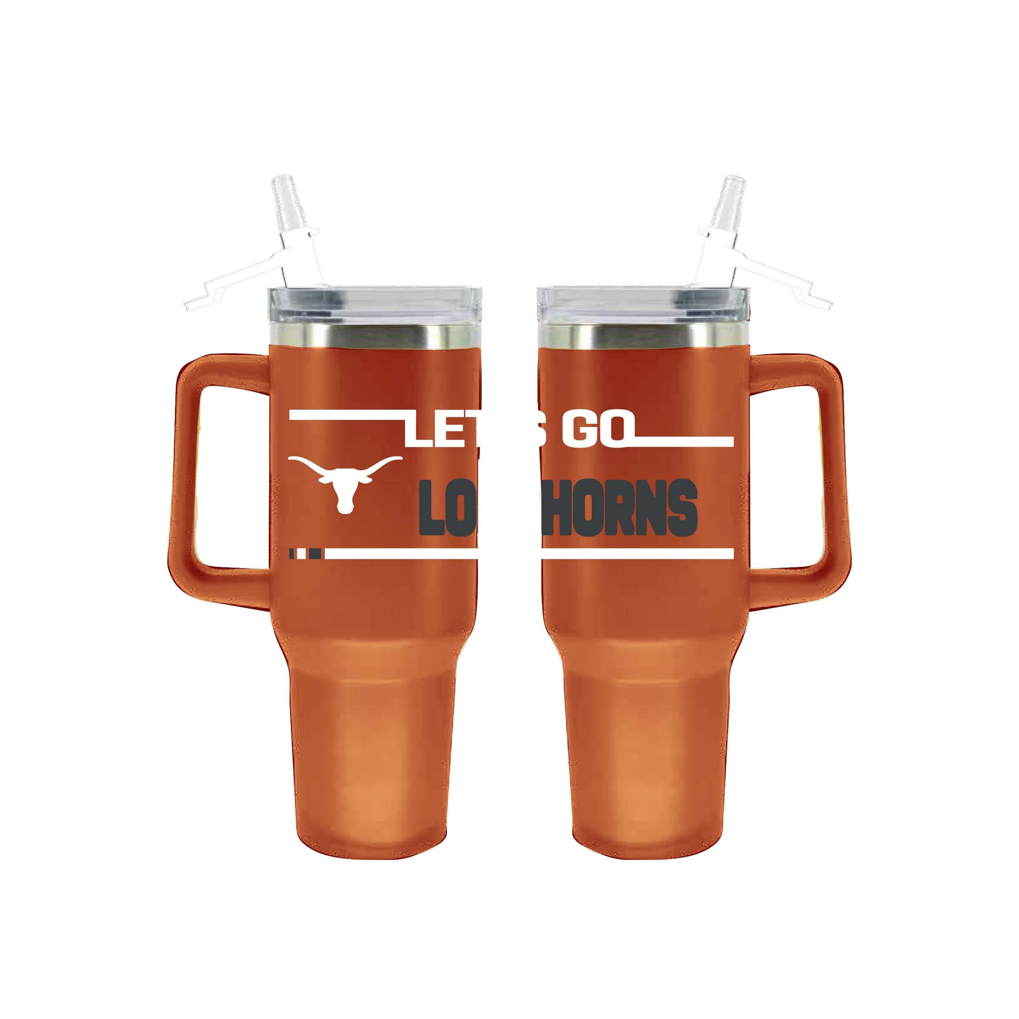 The Memory Company Texas Longhorns 40oz. Stainless Steel Team Color Tumbler with Flip Straw