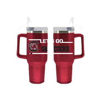 The Memory Company South Carolina Gamecocks 40oz. Stainless Steel Team Color Tumbler with Flip Straw