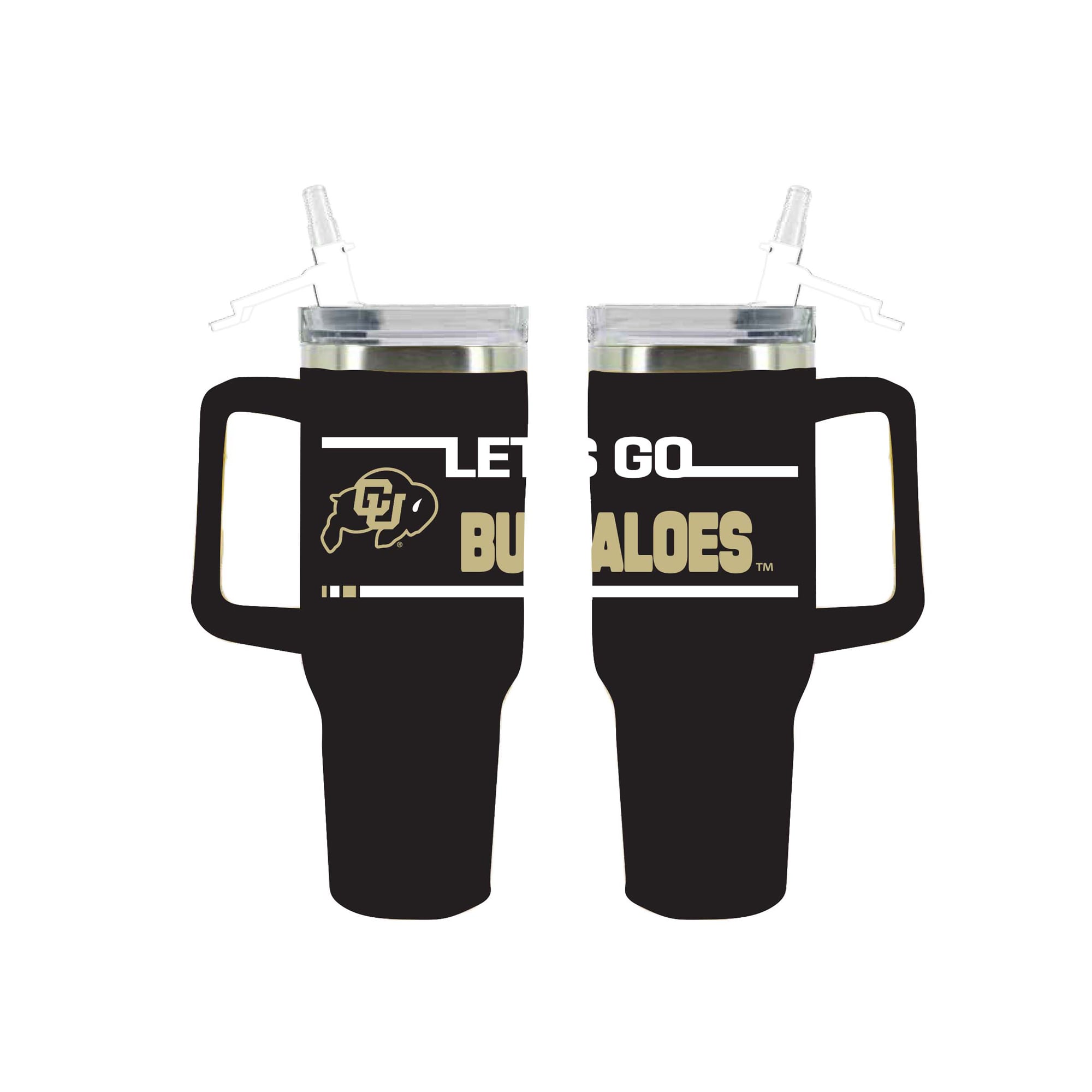The Memory Company Colorado Buffaloes 40oz. Stainless Steel Team Color Tumbler with Flip Straw