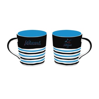 The Memory Company Miami Marlins 15oz. Ceramic Americano Mug