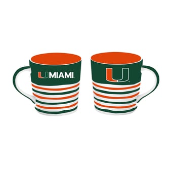 The Memory Company Miami Hurricanes 15oz. Ceramic Americano Mug