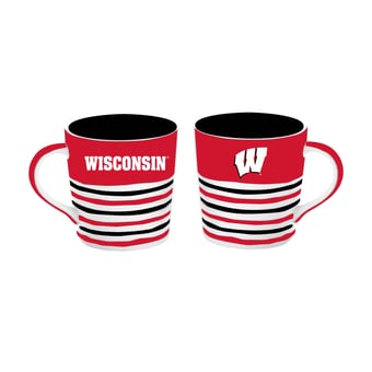 The Memory Company Wisconsin Badgers 15oz. Ceramic Americano Mug