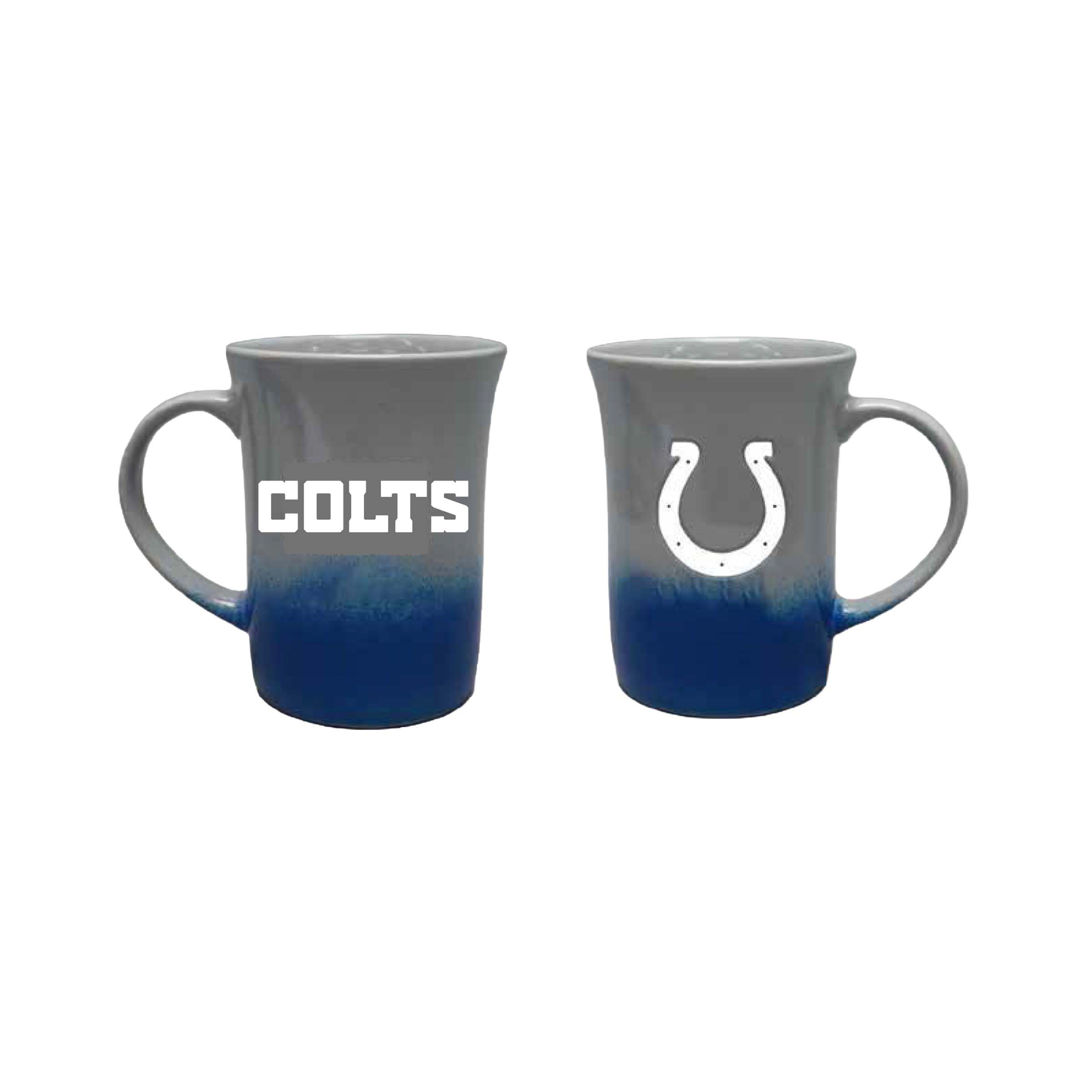 The Memory Company Indianapolis Colts Two-Pack 15oz. Ceramic Ombre Mug Set