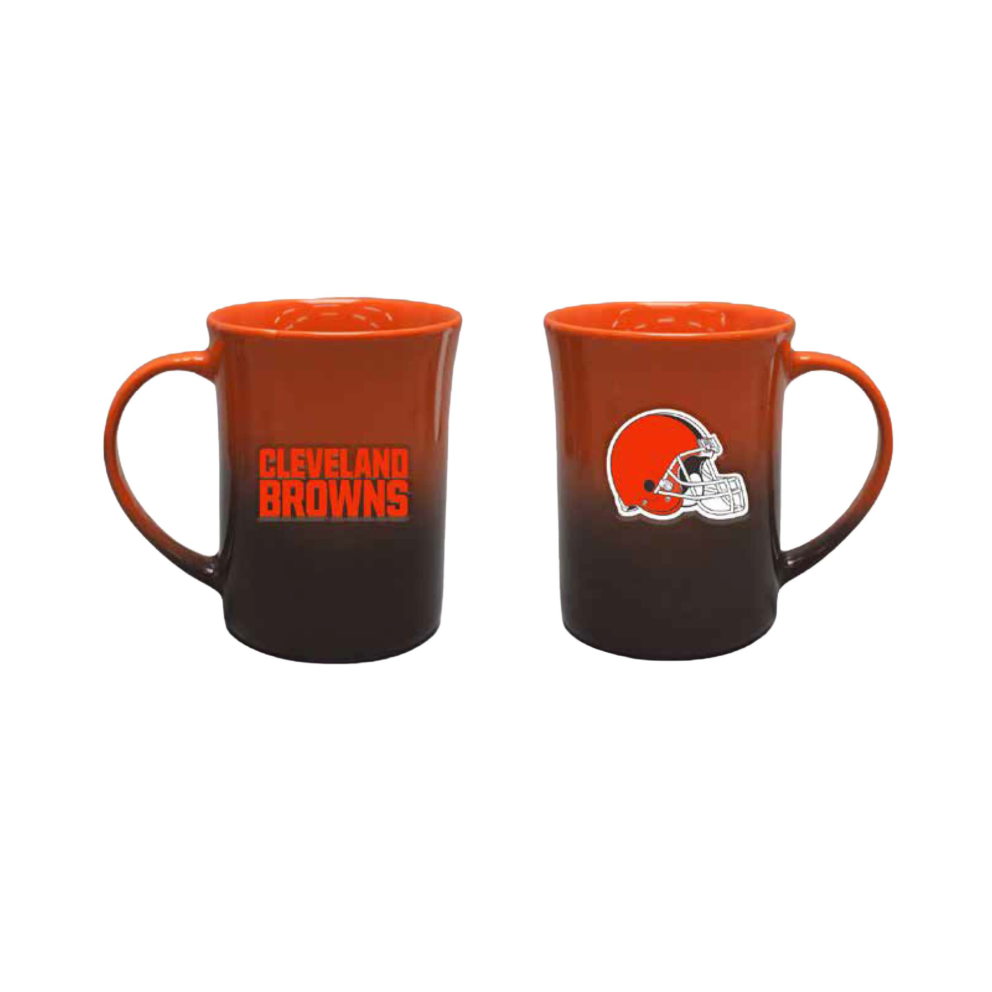 The Memory Company Cleveland Browns Two-Pack 15oz. Ceramic Ombre Mug Set