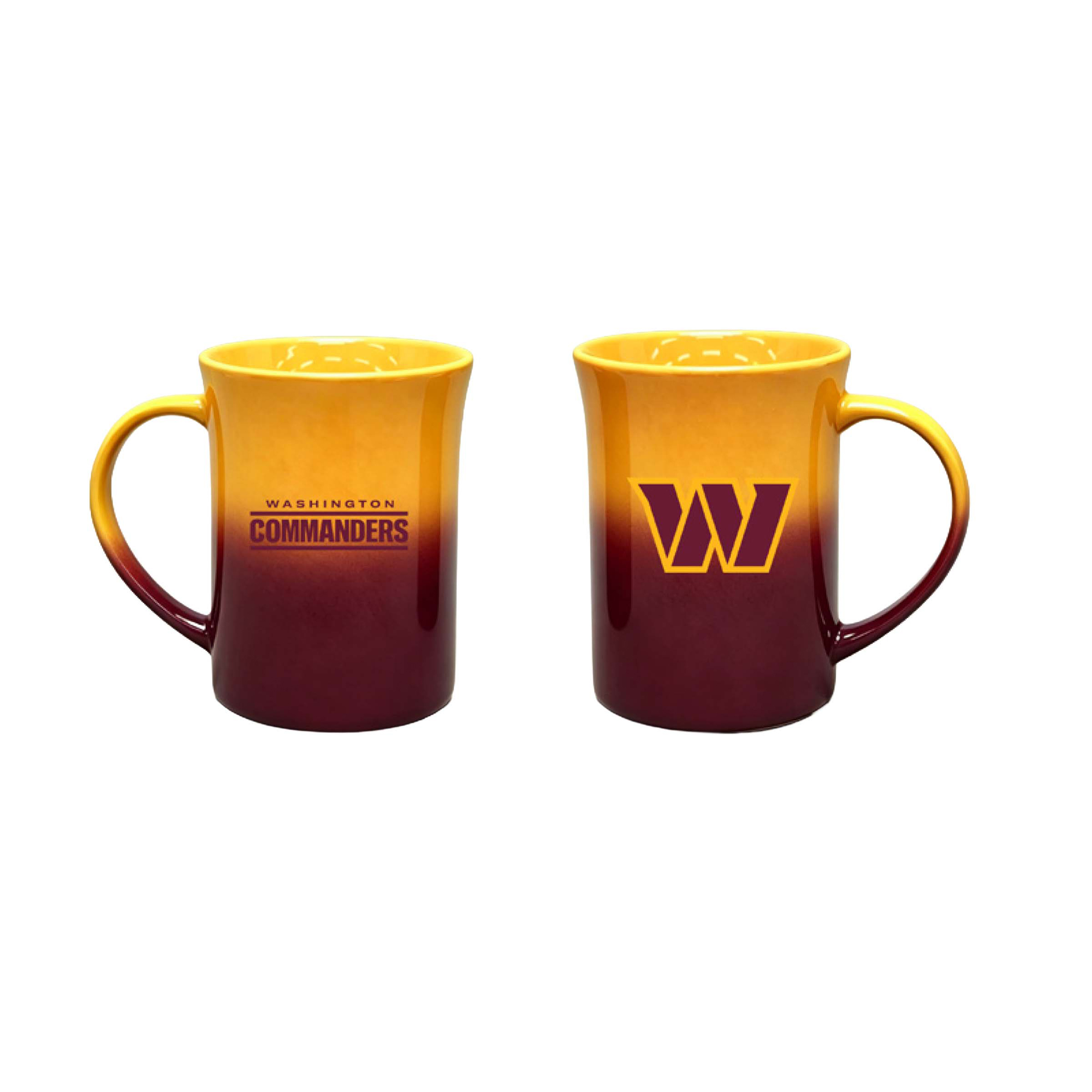 The Memory Company Washington Commanders Two-Pack 15oz. Ceramic Ombre Mug Set