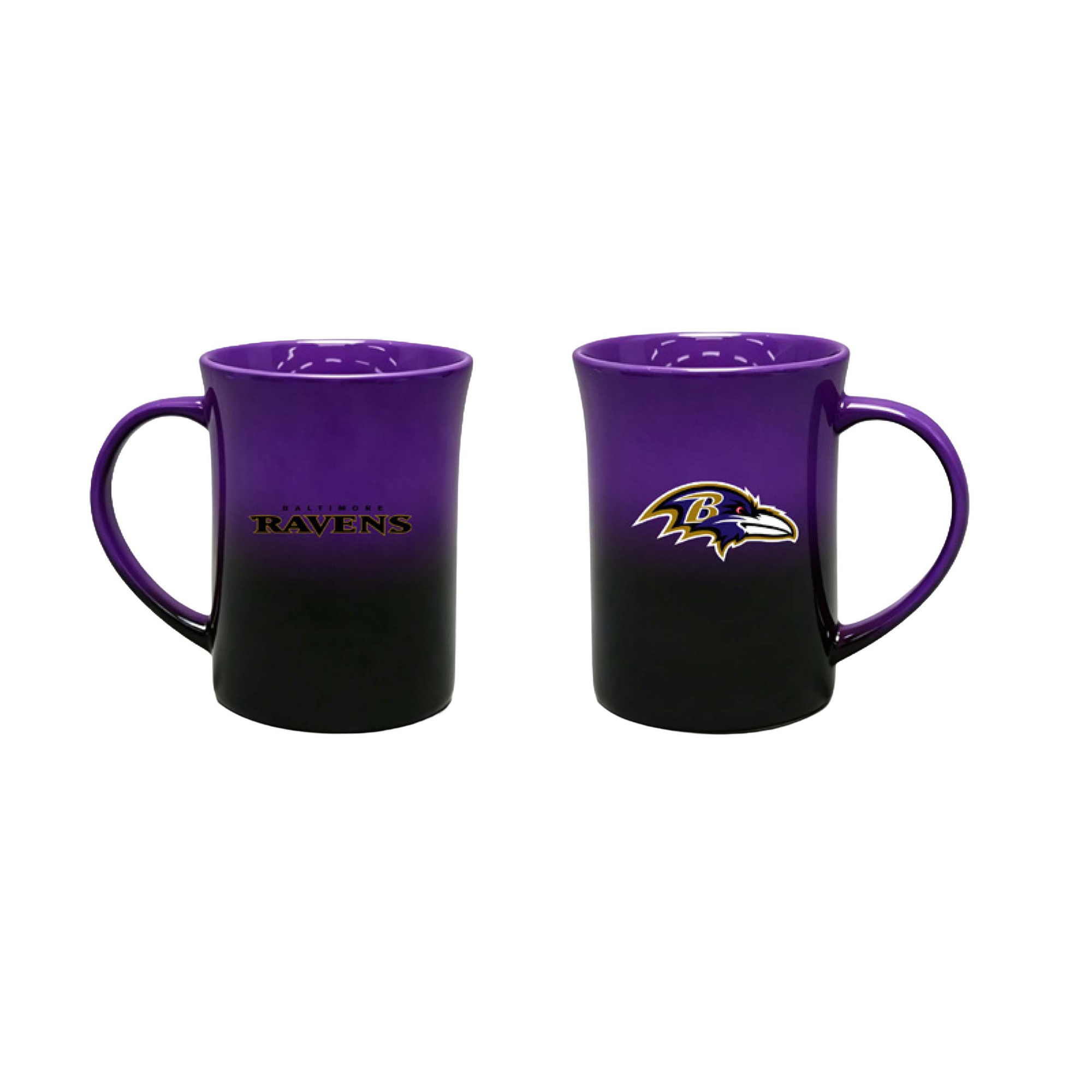 The Memory Company Baltimore Ravens Two-Pack 15oz. Ceramic Ombre Mug Set