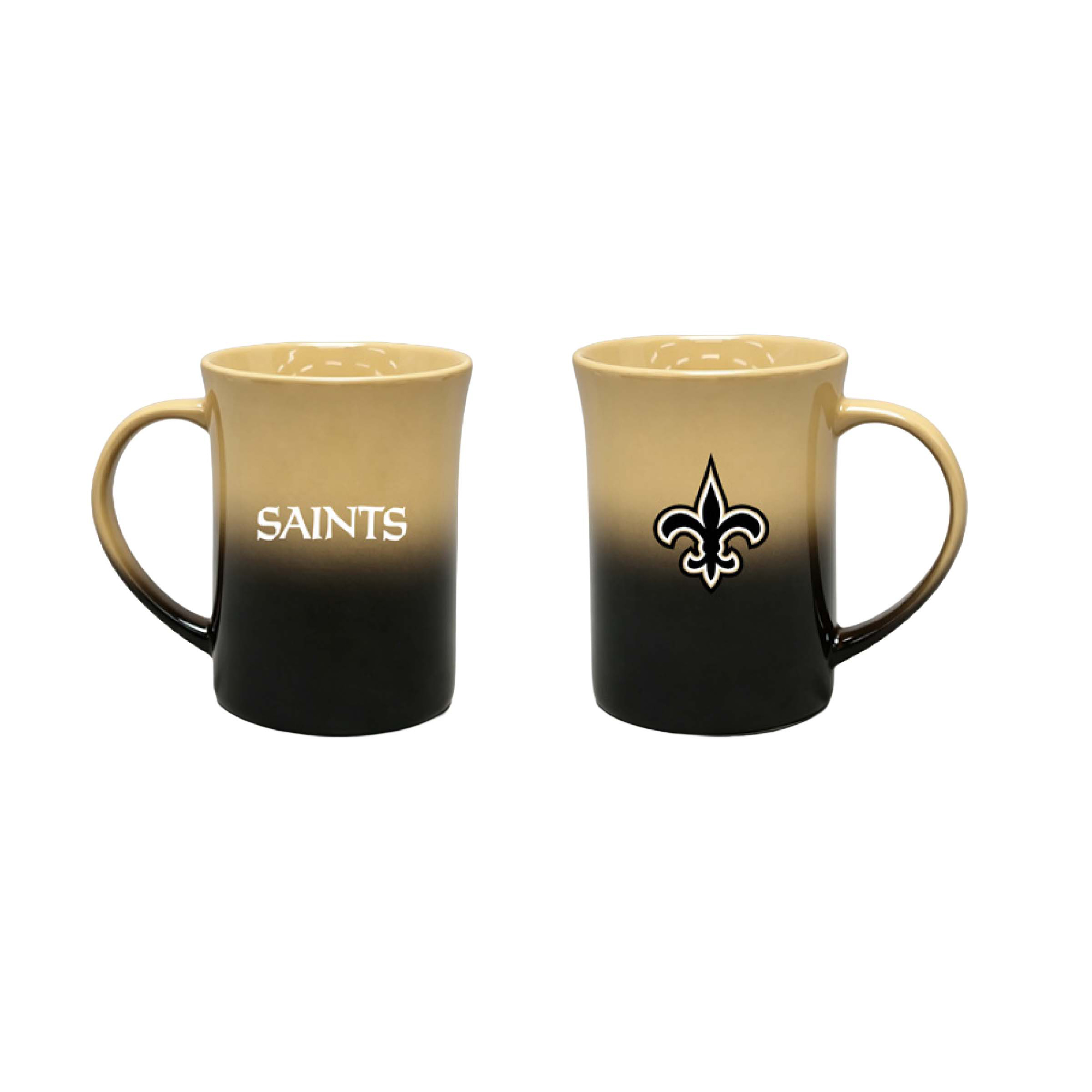The Memory Company New Orleans Saints Two-Pack 15oz. Ceramic Ombre Mug Set