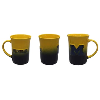 The Memory Company Michigan Wolverines Two-Pack 15oz. Ceramic Ombre Mug Set