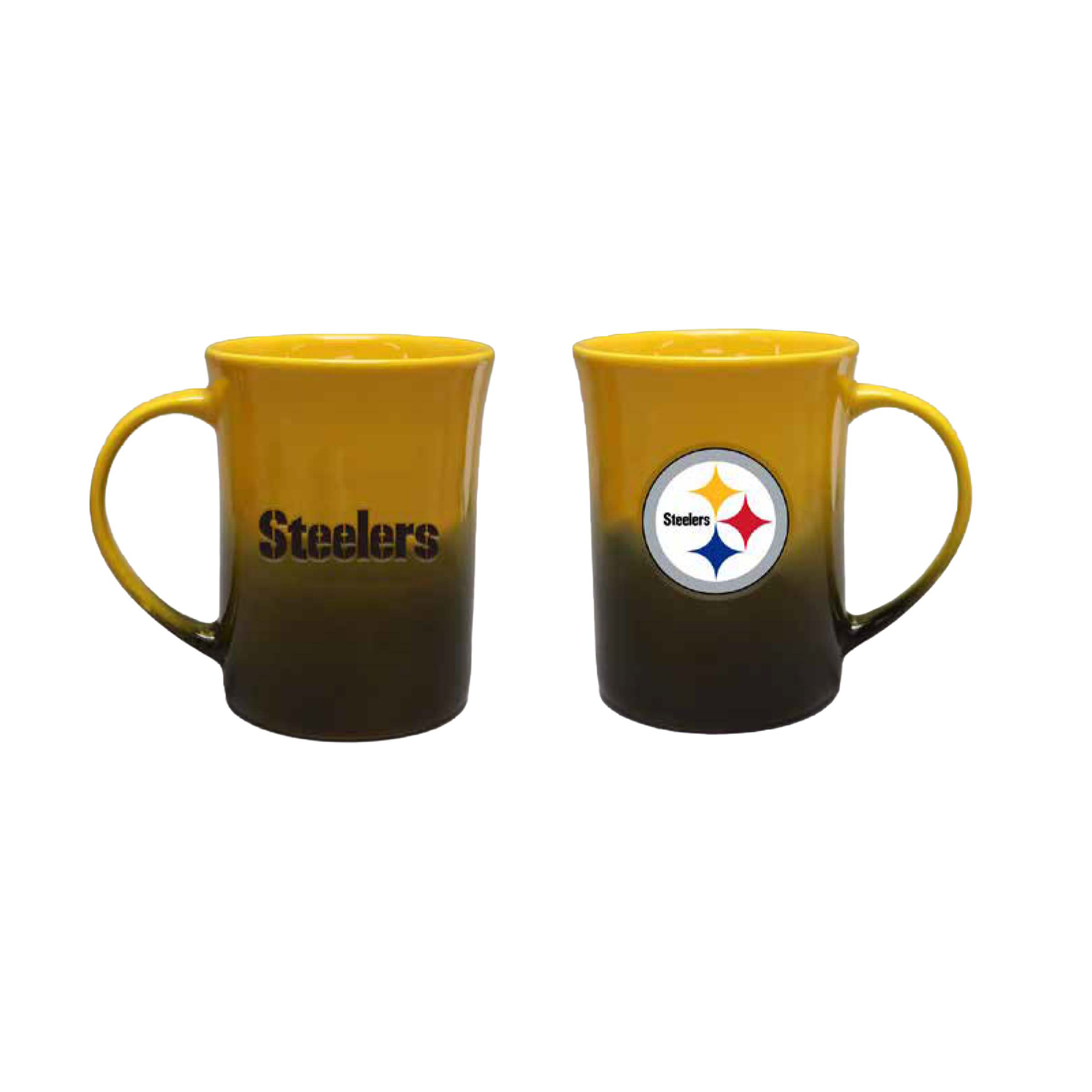 The Memory Company Pittsburgh Steelers Two-Pack 15oz. Ceramic Ombre Mug Set